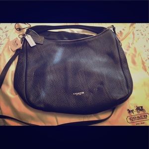 Medium crossbody black coach purse